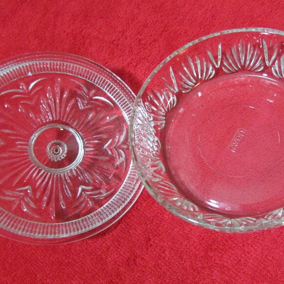 Vintage AVON Crystal Cut Candy Dish & Lid - Picture 7 of 10